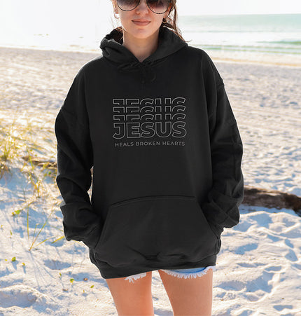 Jesus heals broken hearts - Unisex Hoodie