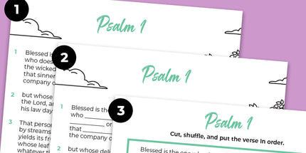 Psalms 1 Coloring Page & Memory Activity for kids (PDF Printable)